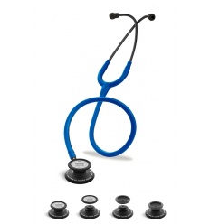 Stetoskop Internistyczno-Pediatryczny SPIRIT CK-SS601CPF Black Edition wszystko w jednym z niebieskim drenem