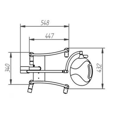 Lampa zabiegowo-operacyjna 100.000 LUX przejezdna IGLUX IG-100M