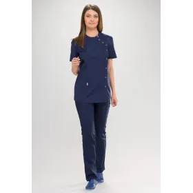 Bluza medyczna Paula krótki rękaw