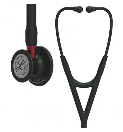Stetoskop Littmann Cardiology IV BLACK EDITION  (czerwony STEM)