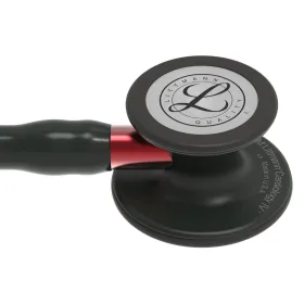 Stetoskop Littmann Cardiology IV BLACK EDITION  (czerwony STEM)
