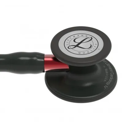 Stetoskop Littmann Cardiology IV BLACK EDITION  (czerwony STEM)