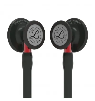 Stetoskop Littmann Cardiology IV BLACK EDITION  (czerwony STEM)