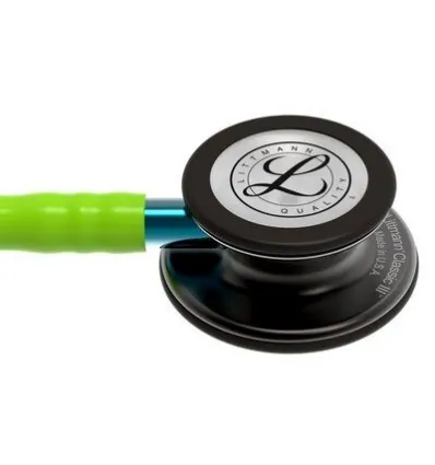 LITTMANN CLASSIC III Limonkowy Smoke Finish (niebieski STEM)
